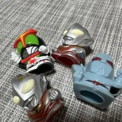 ウルトラマン 他　ソフビ指人形4体セット