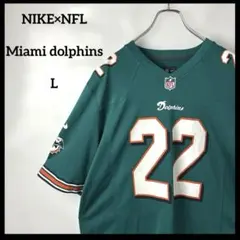 ゲームシャツ　NIKEナイキNFL 緑グリーン　サッカー　アメフト　半袖tシャツ