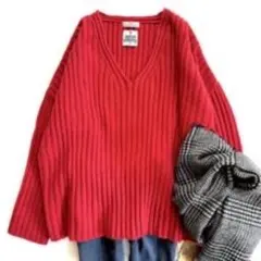 ジャーナルスタンダードレリューム ハミルトンVネックオーバーサイズニット