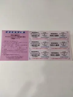 東武動物公園　特別入園券　割引券　3名分