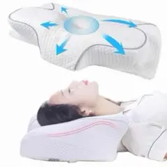 【新品】低反発 安眠枕 まくら高さ調節可能 体圧分散 いびき防止 肩と首こり解消のサムネイル