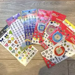 【正規品】7点おまとめ！たまごっちキラキラ2&ぷちぷちシール4サイズステッカー
