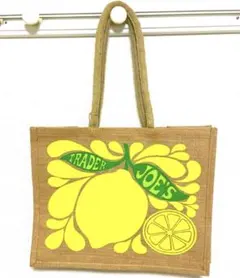 Trader joe ❁ レモン柄トートバッグ　トレーダージョーズ
