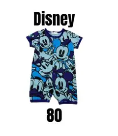 【Disney ディズニー】半袖ロンパース　ミッキーフレンズ　ベビーキッズ　80