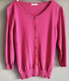 GLACIER Mサイズ ピンク 長袖カーディガン