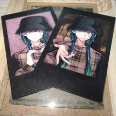 【 あくねこ 】 バレンタインチェキ風カード バスティン