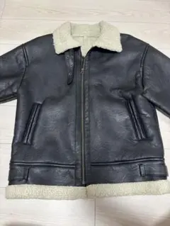 ボアフライトジャケット　ブラック