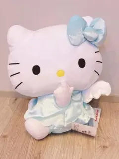 サンリオ ハローキティLLぬいぐるみ水色エンジェルのサムネイル