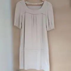 NATURAL BEAUTY 半袖ワンピース 38 ライトベージュ