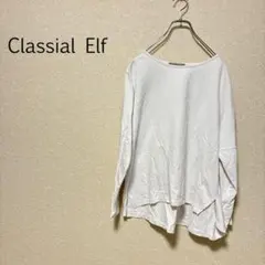 b0208【クラシカルエルフ】長袖 Tシャツ 無地 Ｌ フィッシュテールのサムネイル