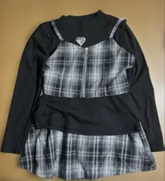 トップス　スカート　長袖　ロンT 重ね着　薄手　女の子