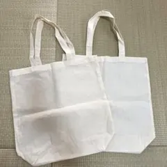 生成りトートバッグ　無地　シンプル　2枚セット