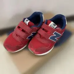 New Balance 313 レッド ベルクロスニーカー　19cm