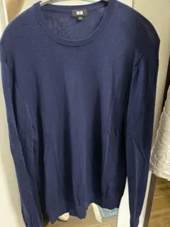 ユニクロ　メンズ　クルーネック セーター