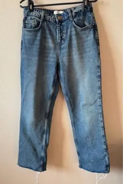 ZARA ストレートデニム ライトブルー EUR40 【夏も冬も使える‼️】
