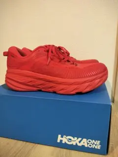 【美品】ホカオネオネ ボンダイ7　HOKA　BONDAI7　赤　8.5　26.5
