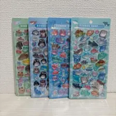 ボンボンドロップシール 水族館限定 なみなみ 新パッケージ 4種セット
