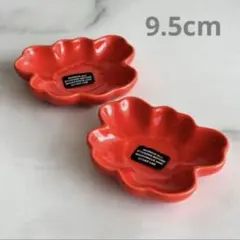 新品 マリメッコ ウニッコ スモールプレート 9.5cm オレンジレッド 2枚のサムネイル