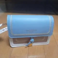 shein ショルダーバッグ ブルー