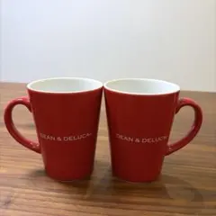 お値下げ❗️DEAN&DELUCA★マグカップ RED 2個