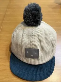 ミッフィ コーデュロイ ポンポン付きキャップ