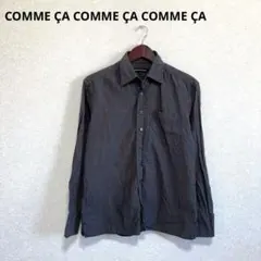 COMME CA コムサ ワイシャツ ストライプ グレー 首回り44のサムネイル
