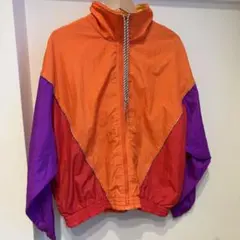 90s Speedo ナイロンジャケット マルチカラー 切替 レトロ 古着