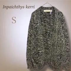 ニット カーディガン 杢 コットン100% ナチュラル 羽織り ゆったり S