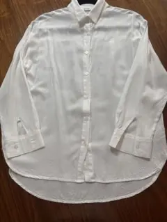 [美品]白長袖シャツ