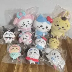 ちいかわ サンリオキャラクターズ 10点セット　ぬいぐるみS/ぷちミニマスコット