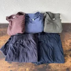 UNIQLO 春秋用　150〜160センチ　トップス　ズボン5点セット