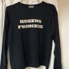 QUEENS PRINCESS 長袖Tシャツ 黒 平成ギャル