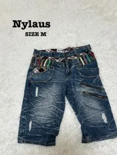 NYLAUS ナイラス ハーフパンツ ショートパンツ M 綿 シンプルのサムネイル