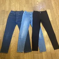 UNIQLO・GU ロングパンツ3本セット　140