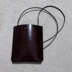 SCYE マスターピース パテントレザーポシェット ショルダーバッグ ブラウン