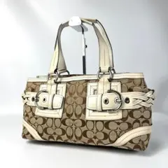 COACH Signature Tote Bag y2k ホースビット タッセル COACH Signature Tote Bag y2k ホースビット タッセル - メルカリ