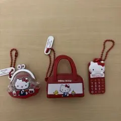 ハローキティ なつかしアイテム ミニチュアコレクション　　3点セット