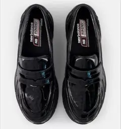NEW BALANCE 1906L ブラック エナメル 24cm ローファー