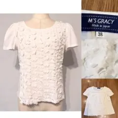 M'S GRACY エムズグレイシー 3D 立体フラワー　半袖カットソーMのサムネイル