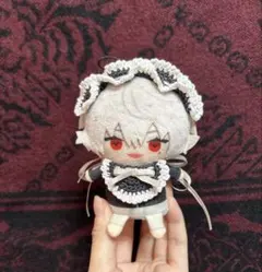 《黒×白》にじぱぺっと ぬい服 ホワイトブリム スタイ セット