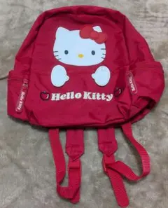 ハローキティリュック 赤 レトロ
