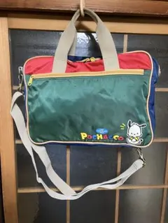 サンリオ 「ポチャコ」3wayバッグ小・中学生 習い事、塾通い用に最適 中古品
