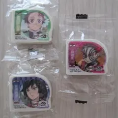 [新品未開封] 鬼滅の刃×くら寿司 消しゴム ３個セット 炭治郎 義勇 猗窩座