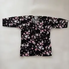 子供用　鯉口シャツ　桜柄 キッズ　サイズ5号