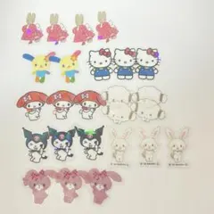 正規品 オーロラホログラムクリアフレークシール サンリオ シール おすそ分け