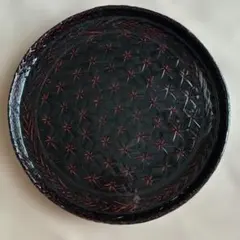 漆塗り竹製盆