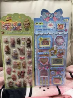 LABUBU ボンボンドロップシール　2枚セット
