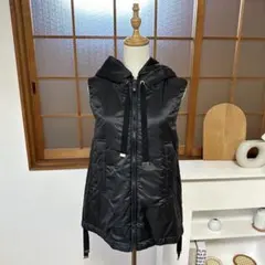 美品☆MaxMara the cube ダウン ベスト ジレ フーデット コート - メルカリ