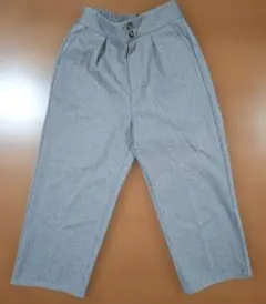 ヘリンボーンパターン ワイドパンツ　レディース