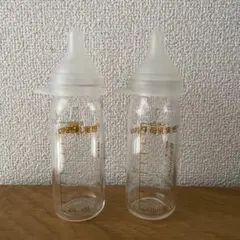 Pigeon ガラス製哺乳瓶 100ml 2本 SS乳首2個